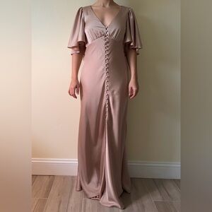 Satin Maxi Dress Size 0 Petite